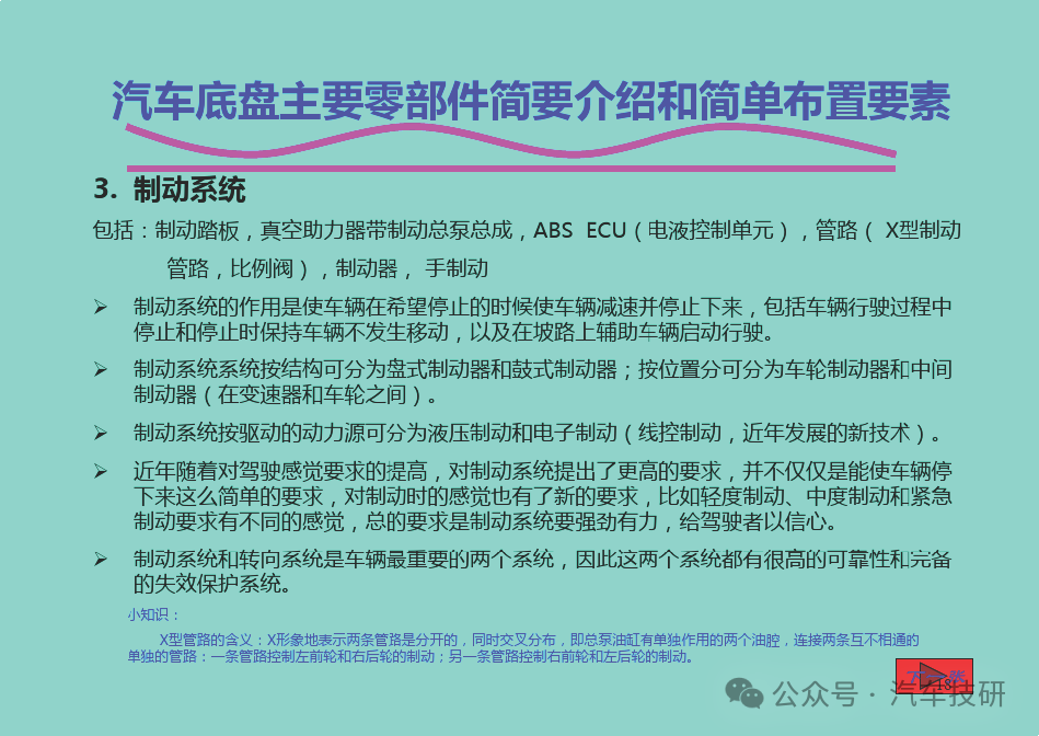 汽車底盤主要零部件簡(jiǎn)要介紹和簡(jiǎn)單布置要素